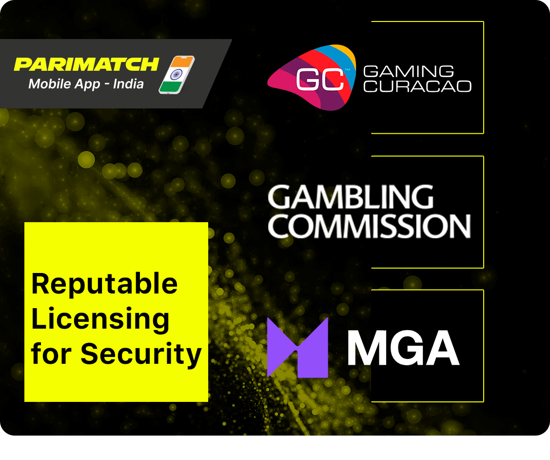 Parimatch App own gambling licences from three well-known licensing services