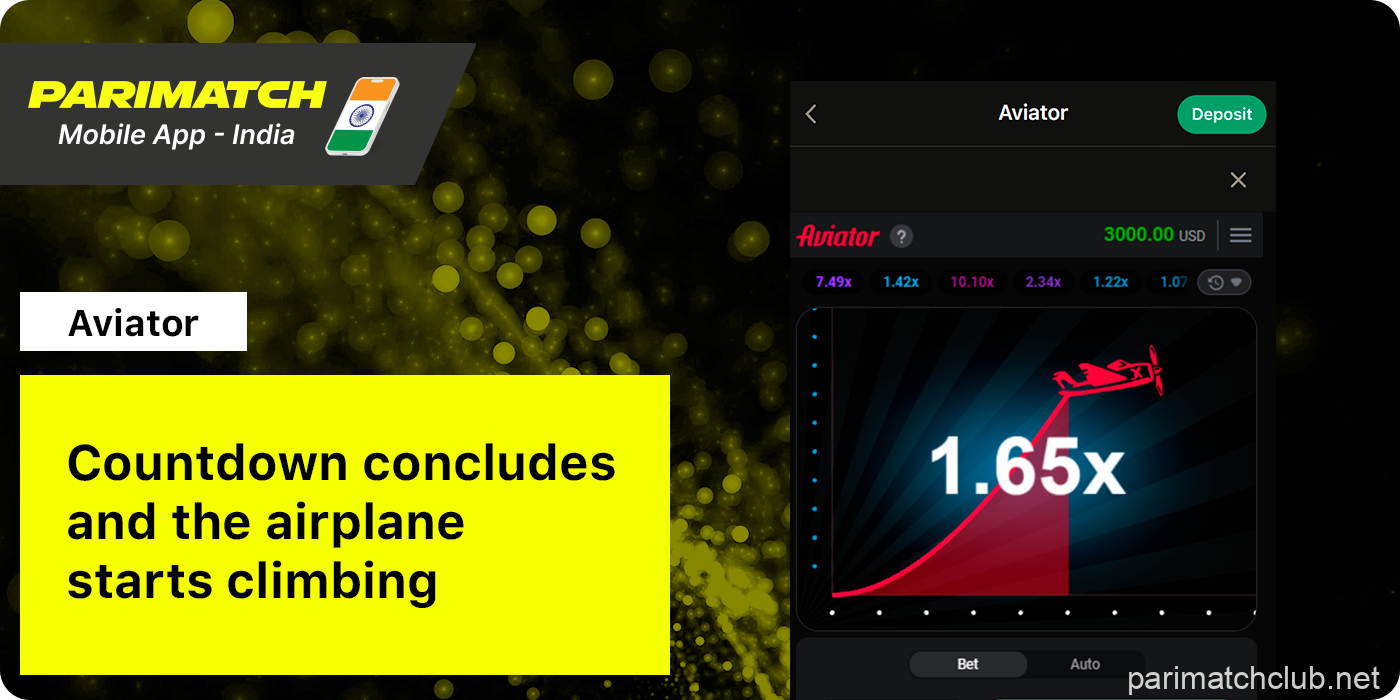 Launch Aviator - Parimatch India Mobile App