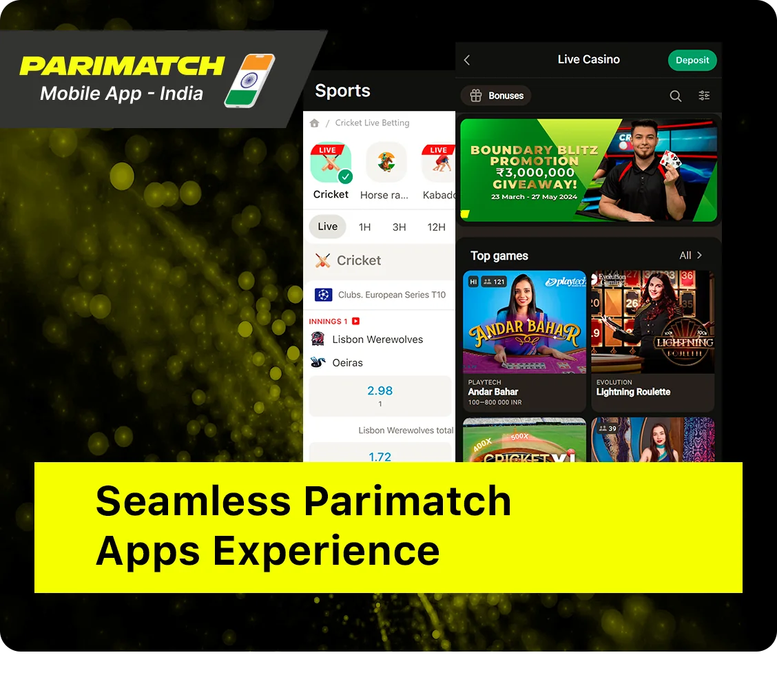 Seamless Parimatch India Apps Experience