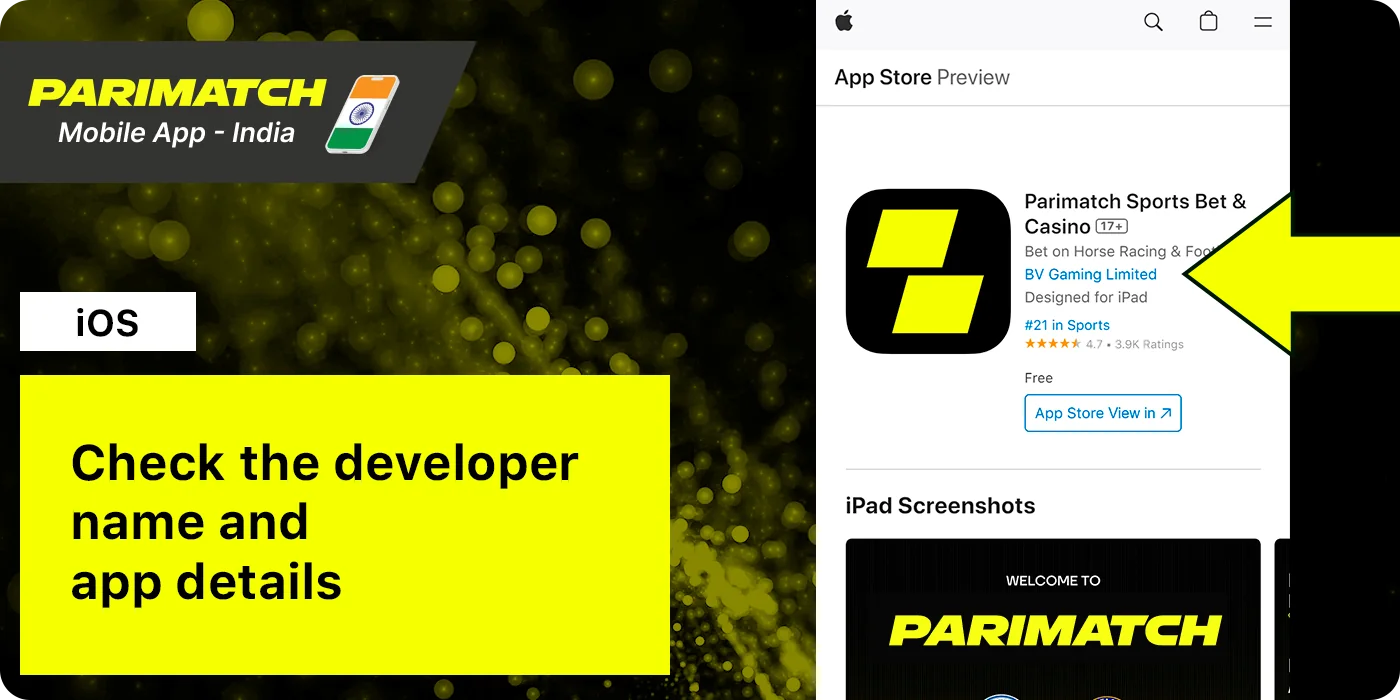 Check the App Name and Developer
