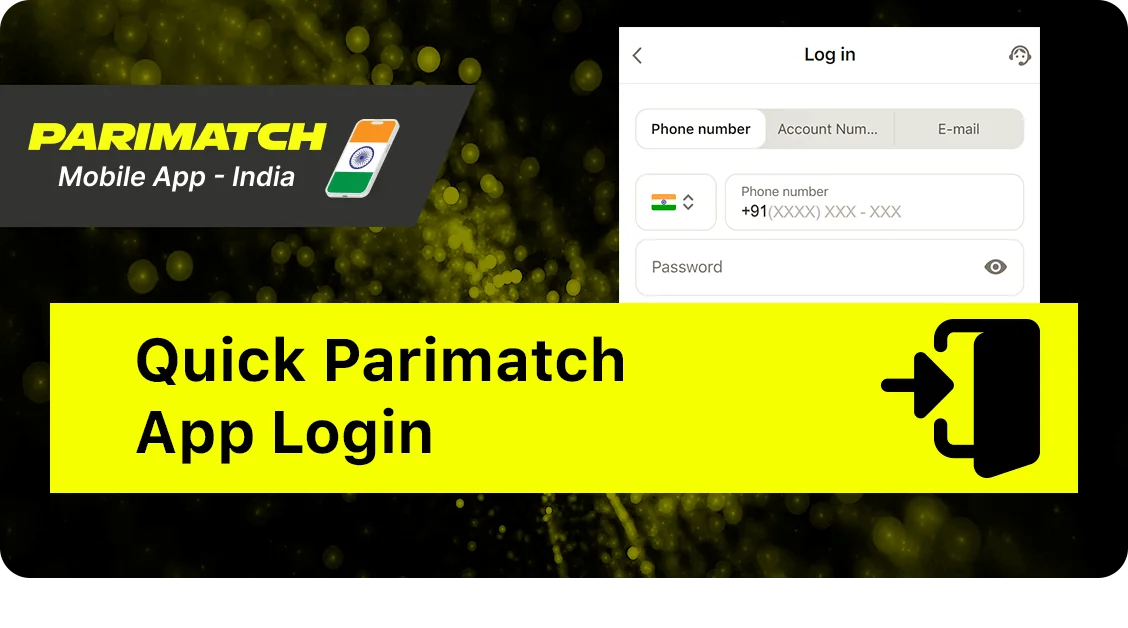 Parimatch Login in the App - Quick and Easy